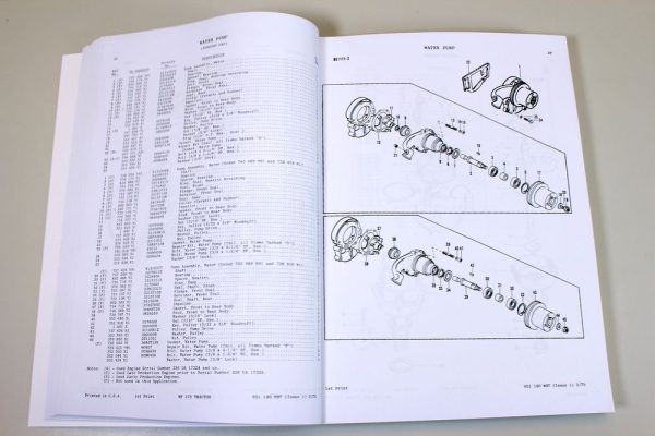 Massey Ferguson Mf 175 Tractor Parts Catalog Manual Exploded Views For Repairs - Image 7