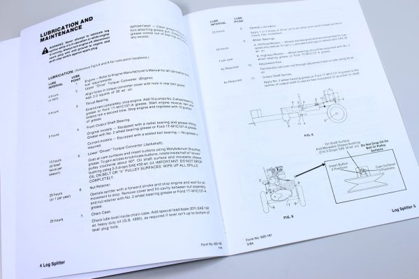 Ford 09Gn 5700 5701 5700A 5701A Log Splitter Service Repair Manual Shop Book Ovh - Image 3