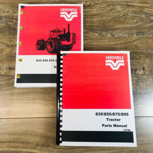 Versatile 835 855 875 895 Tractor Service Parts Manual Set Repair Workshop Shop