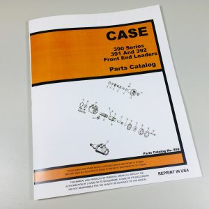 J I Case 390 Series Front End Loaders Models 391 392 Parts Catalog Manual No859