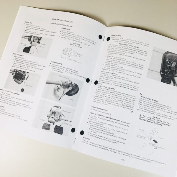 Echo Srm-300Ae Srm-300Ae/1 Trimmer Brushcutter Operators Owners Manual 2 Cycle - Image 2