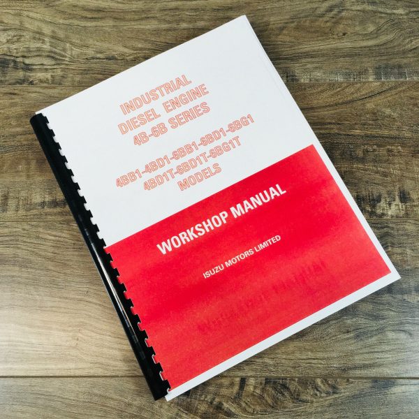 Isuzu 6Bd1T 6Bg1T Industrial Diesel Engine Service Manual Repair Shop Technical