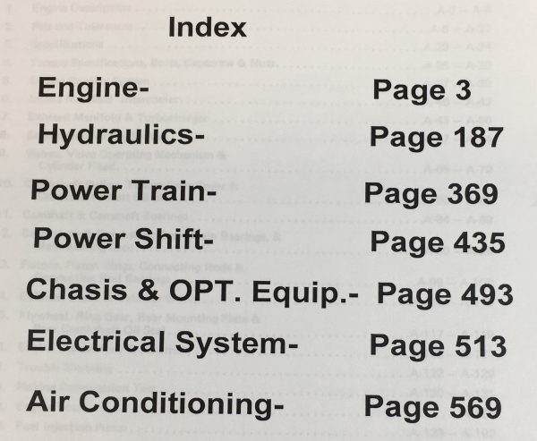 Allis Chalmers 7060 Tractor Service Manual Parts Operators Owners 6001-Up - Image 3