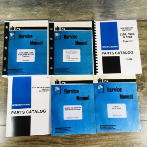 International 3388 Tractor Service Parts Catalog Manual Complete Shop Set DT436B